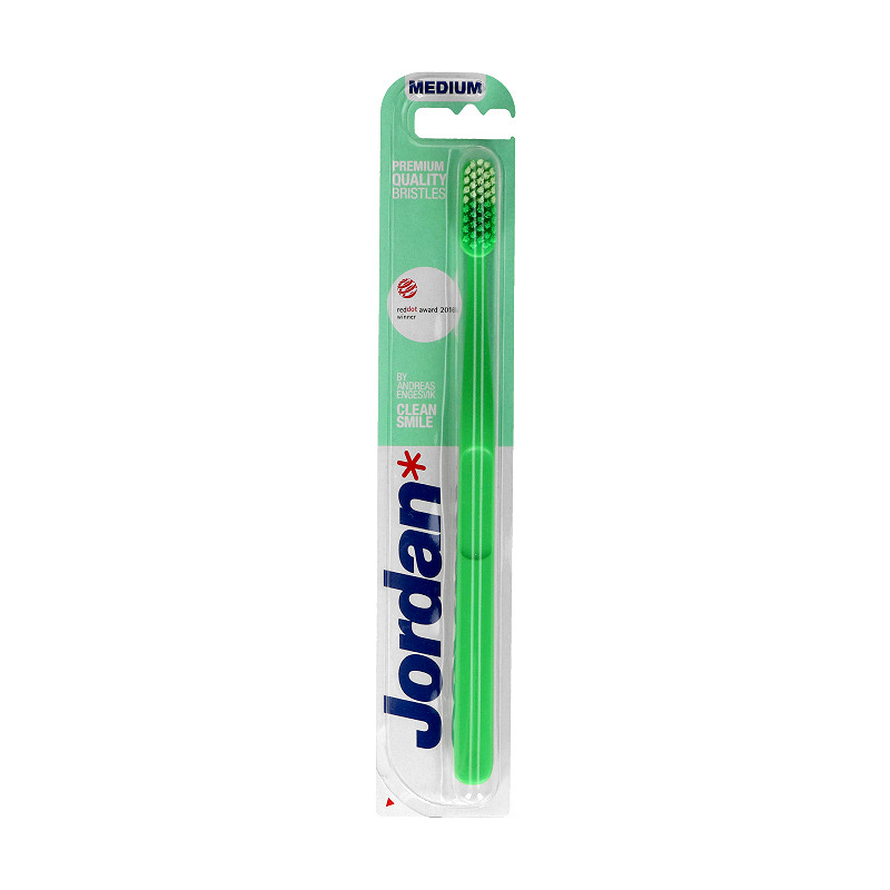 Jordan Clean Smile, szczoteczka do zębów medium, 1 szt.