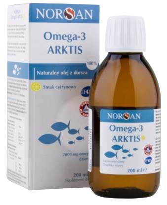 Norsan Omega-3 Arktis, smak cytrynowy, 200 ml