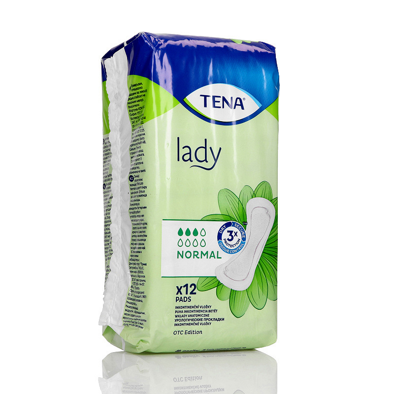 Tena Lady Normal , wkładki anatomiczne na nietrzymanie moczu, 12 szt.