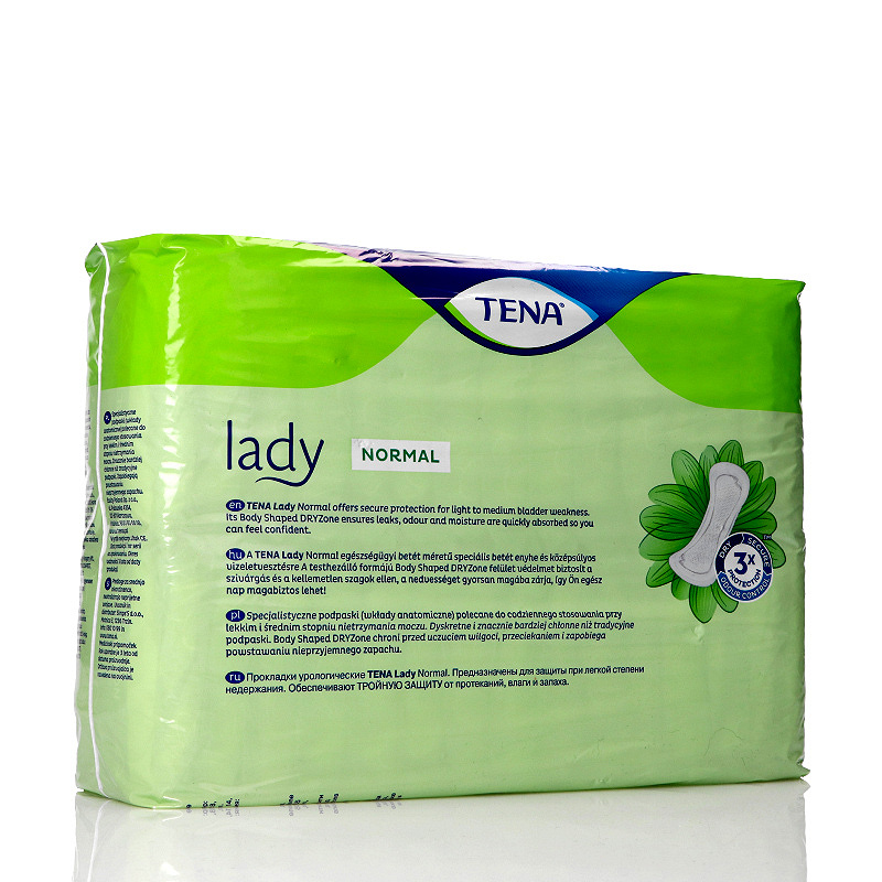 Tena Lady Normal , wkładki anatomiczne na nietrzymanie moczu, 30 szt.