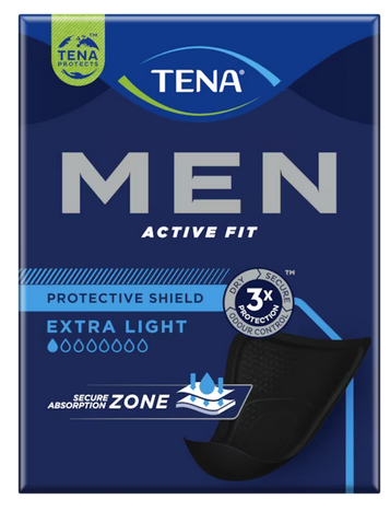 Tena Men Active Fit Extra Light, wkładki anatomiczne dla mężczyzn, 14 szt.