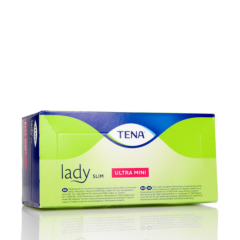 Tena Lady Slim Ultra Mini, wkładki anatomiczne na nietrzymanie moczu, 28 szt.