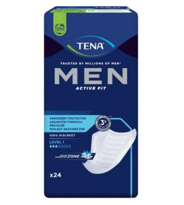 Tena Men Active Fit, wkładki anatomiczne, level 1, 20 szt