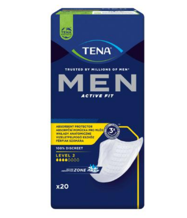 Tena Men Active Fit, wkładki anatomiczne level 2, 20 szt.
