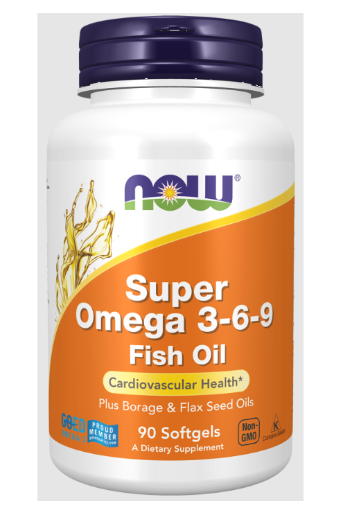 NOW Super Omega 3-6-9, 1200 mg, 90 kapsułek