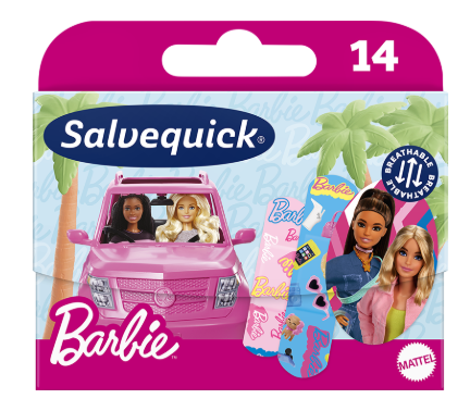 Salvequick Barbie plastry, 14 szt.