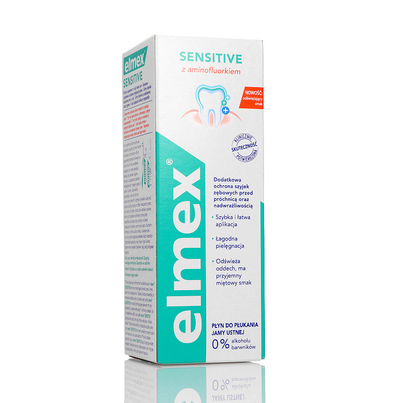 Elmex Sensitive Plus, płyn do płukania ust, 400 ml