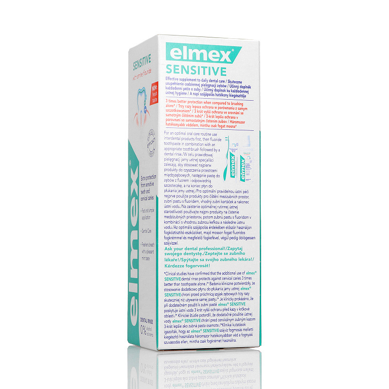 Elmex Sensitive Plus, płyn do płukania ust, 400 ml