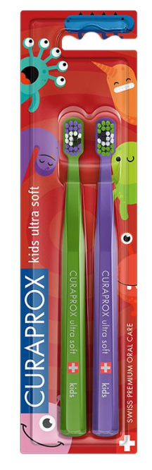 Curaprox Kids Little Bacterias ultra miękka, 2 szt.