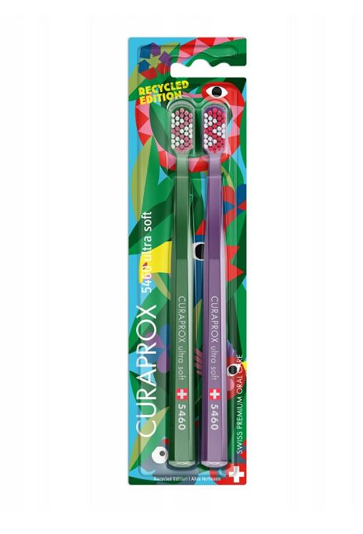 Curaprox CS 5460 Duo miękkie szczoteczki do zębów w limitowanej edycji Recycled, 2 szt.