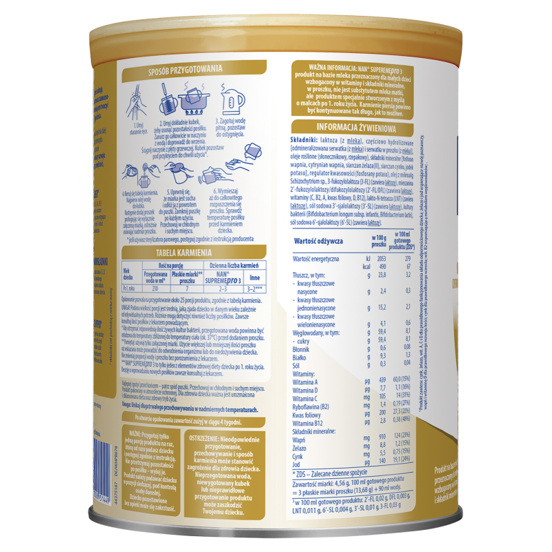 NAN Supreme pro 3, 800 g