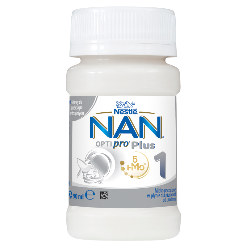 NAN Optipro Plus 1 HMO, mleko początkowe w płynie, 90 ml