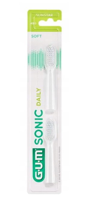 Gum Sonic Daily, białe, 2 szt.