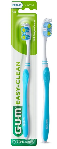 Sunstar Gum Easy-Clean, szczoteczka do zębów, średnia, 1 szt.