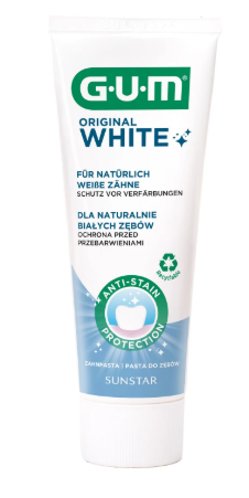 Sunstar Gum Oryginal White, pasta do zębów wybielająca, 75 ml