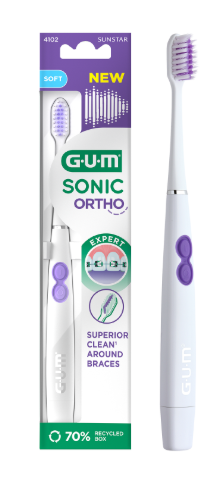 Sunstar Gum Sonic Ortho, szczoteczka soniczna, 1 szt.