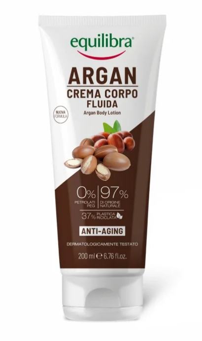 Equilibra, balsam arganowy do ciała, anti-aging, 200 ml