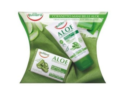 Equilibra Aloesowy krem do rąk, 75 ml + mydło, 100 g