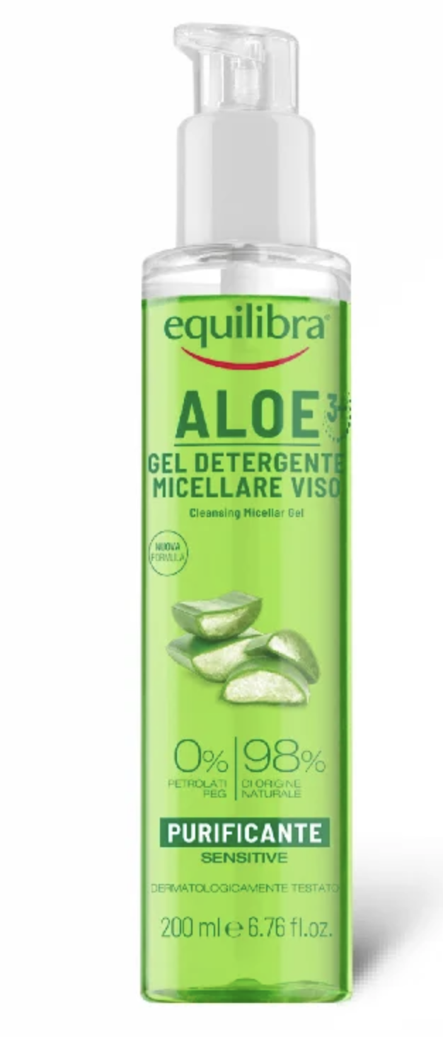 EQUILIBRA ALOE 3+, aloesowy oczyszczający żel micelarny, 200 ml