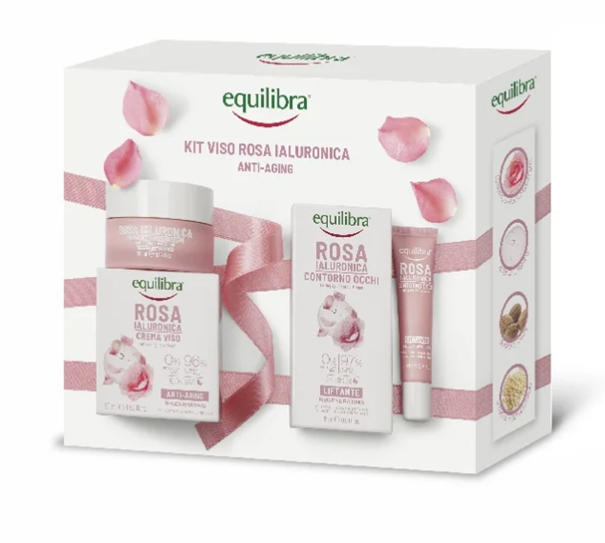 Equilibra Rosa zestaw krem do twarzy, 50 ml + krem pod oczy, 30 ml