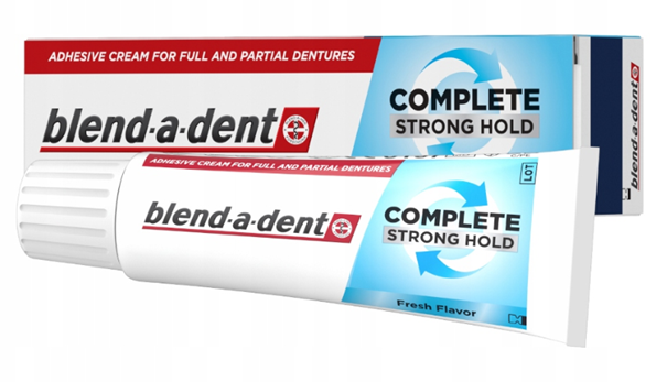 Blend-a-dent Complete Strong Hold Fresh, krem mocujący do protez, 47 g