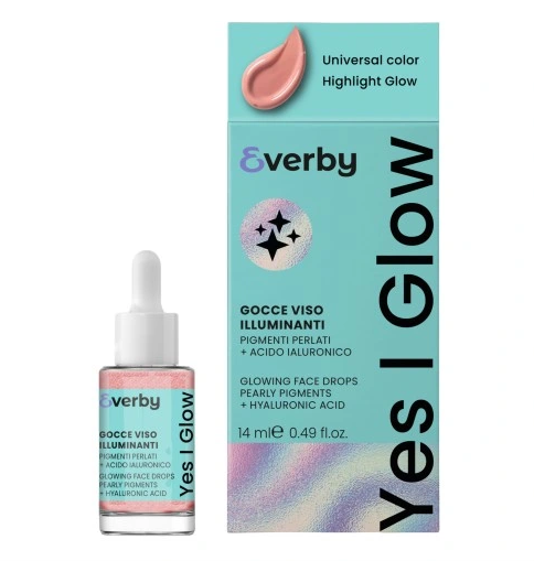 Everby Yes I Glow, rozświetlające krople do twarzy, 14 ml
