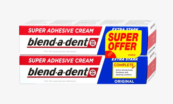 Blend-A-Dent EXTRA STARK, klej do protez, 2 x 47 g