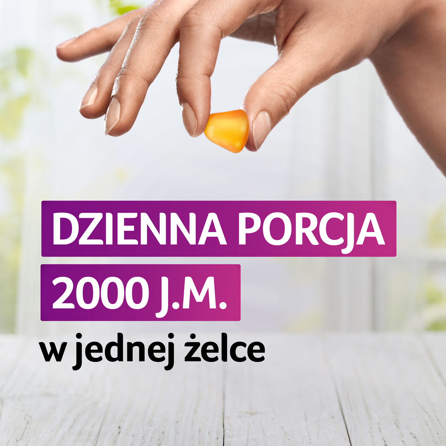 Vigantoletten Max 2000 j.m., żelki o smaku cytrynowym z witaminą D3, 60 szt.