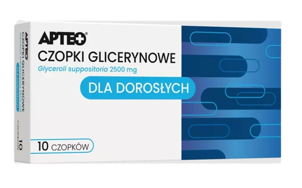 APTEO 2500 mg, Czopki glicerynowe dla dorosłych, 10 szt.