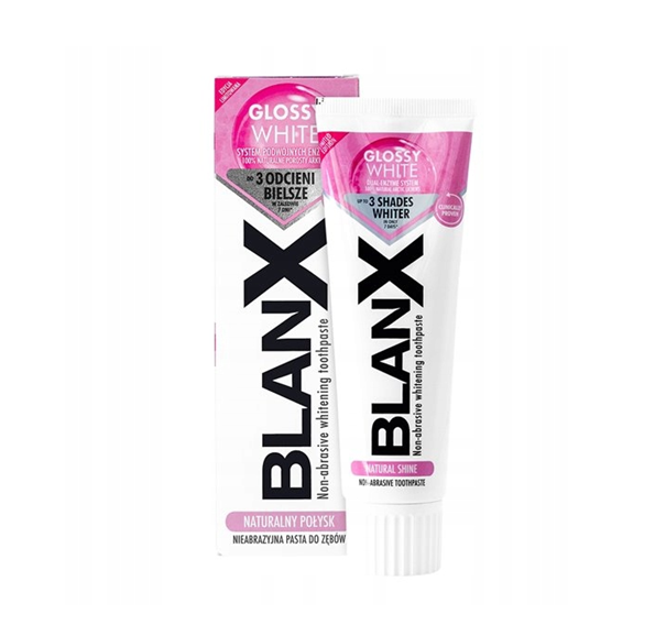 Blanx Glossy White, pasta do zębów wybielająca, 75 ml