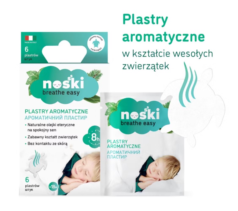 Noski Plastry aromatyczne dla dzieci 18m+, 6 sztuk