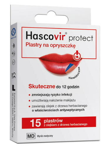 Hascovir Protect, 15 plastrów