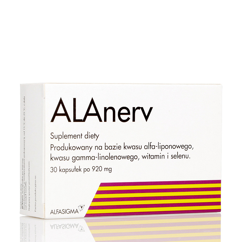 ALAnerv kapsułki ze składnikami wspierającymi układ nerwowy, 30 szt.