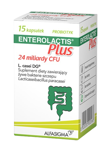 Enterolactis Plus, 15 kapsułek