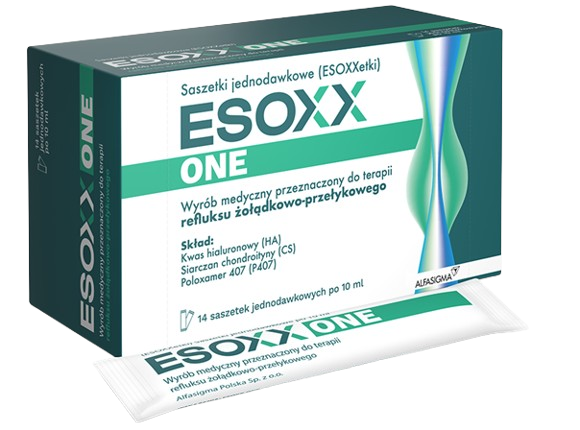 ESOXX ONE, syrop na objawy refluksu żołądkowego, 14 sasz. x 10 ml