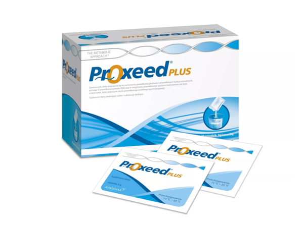 Proxeed Plus proszek ze składnikami wspomagającymi płodność dla mężczyzn, 30 sasz.