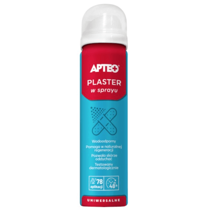Plaster w sprayu APTEO , uniwersalny, wodoodporny, 60 ml