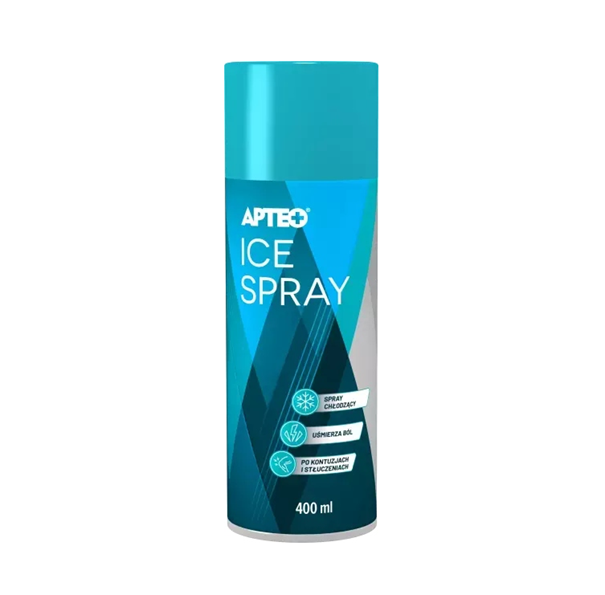 Ice Spray APTEO, do schładzania po urazach i stłuczeniach, 400 ml