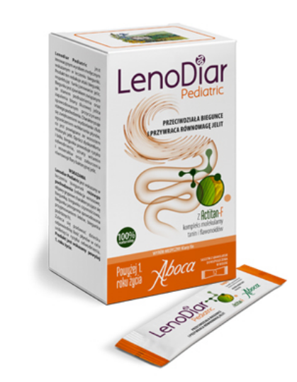 Lenodiar Pediatric saszetki do stosowania przy biegunce, 12 szt.