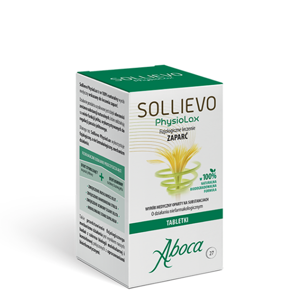 Sollievo Physiolax, tabletki na zaparcia, 27 szt.