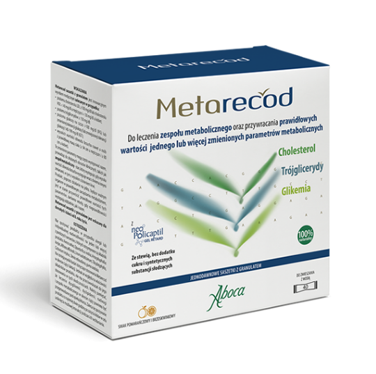 Metarecod, saszetki z granulatem do leczenia zespołu metabolicznego, 40 szt.