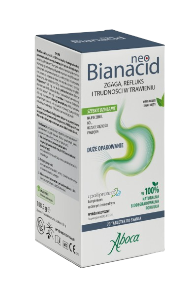 Neobianacid, 70 tabletek, smak miętowy
