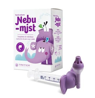 Nebu-Mist, urządzenie do nebulizacji roztworów do jam nosa i zatok, 1 szt.