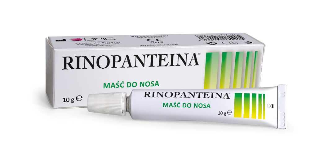 Rinopanteina, maść nawilżająca i utrzymująca wilgotność błony śluzowej nosa, tuba 10 g