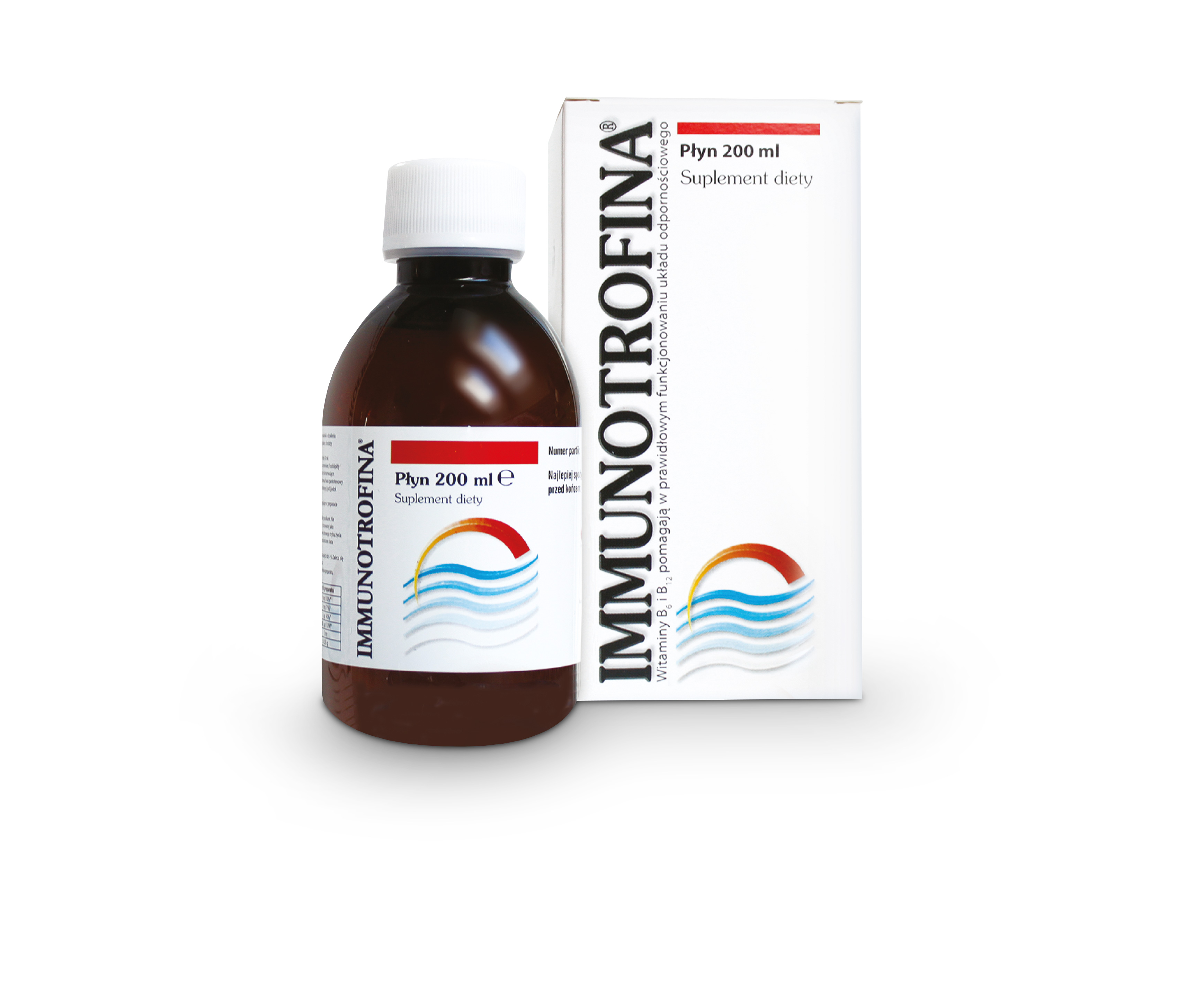 Immunotrofina , płyn ze składnikami wspomagającymi układ odpornościowy, butelka 200 ml