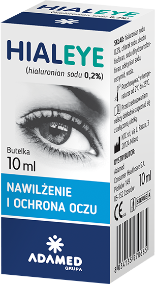 Hialeye 0,2%, krople nawilżające i ochronne do oczu, butelka 10 ml