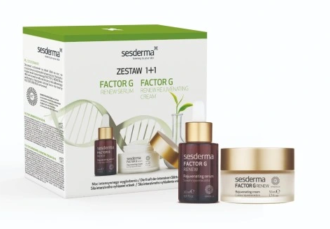 SESDERMA zestaw, Factor G Renew krem 50 ml + serum 30 ml
