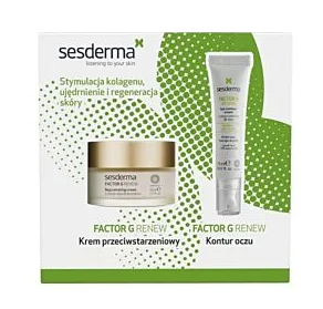SESDERMA ZESTAW 1+1 zestaw: FACTOR G RENEW krem do twarzy – 50 ml + FACTOR G RENEW krem pod oczy – 15 ml