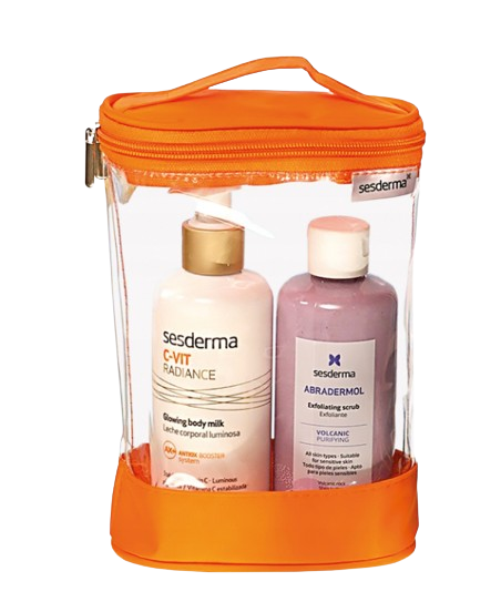 Sesderma Abradermol + C-VIT Radiance, peeling, 250ml + mleczko, 250 ml KRÓTKA DATA 30.11.2024