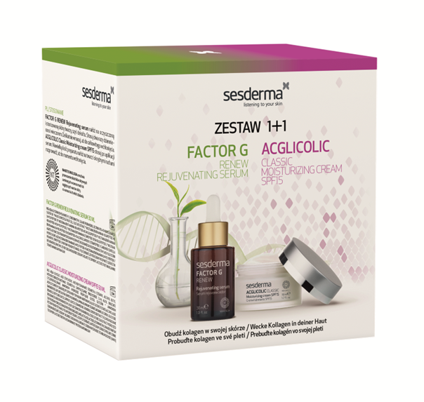 Sesderma Zestaw, krem do twarzy, SPF 15, 50 ml + serum do twarzy, 30 ml